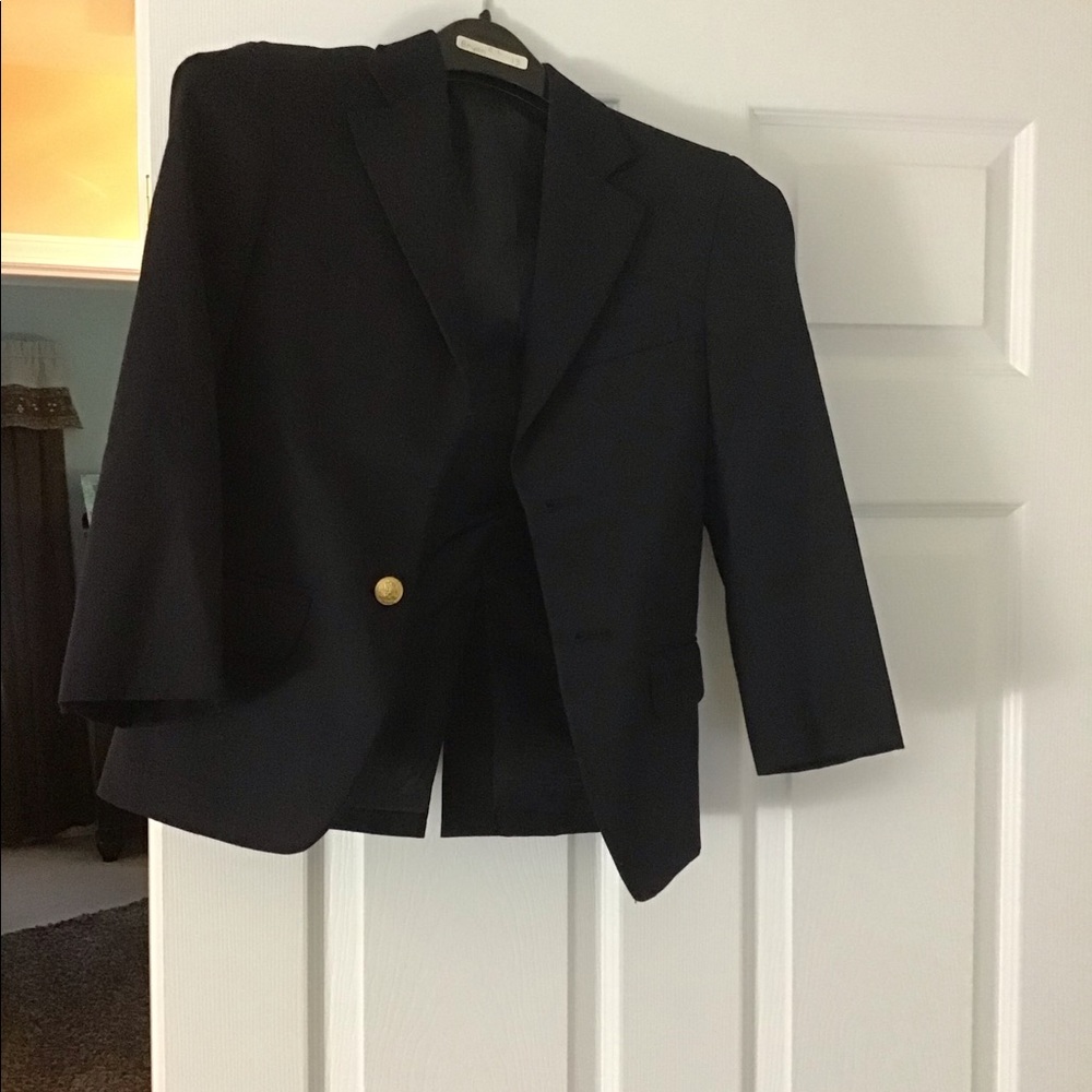 Boys Navy Suit Jacket 10R